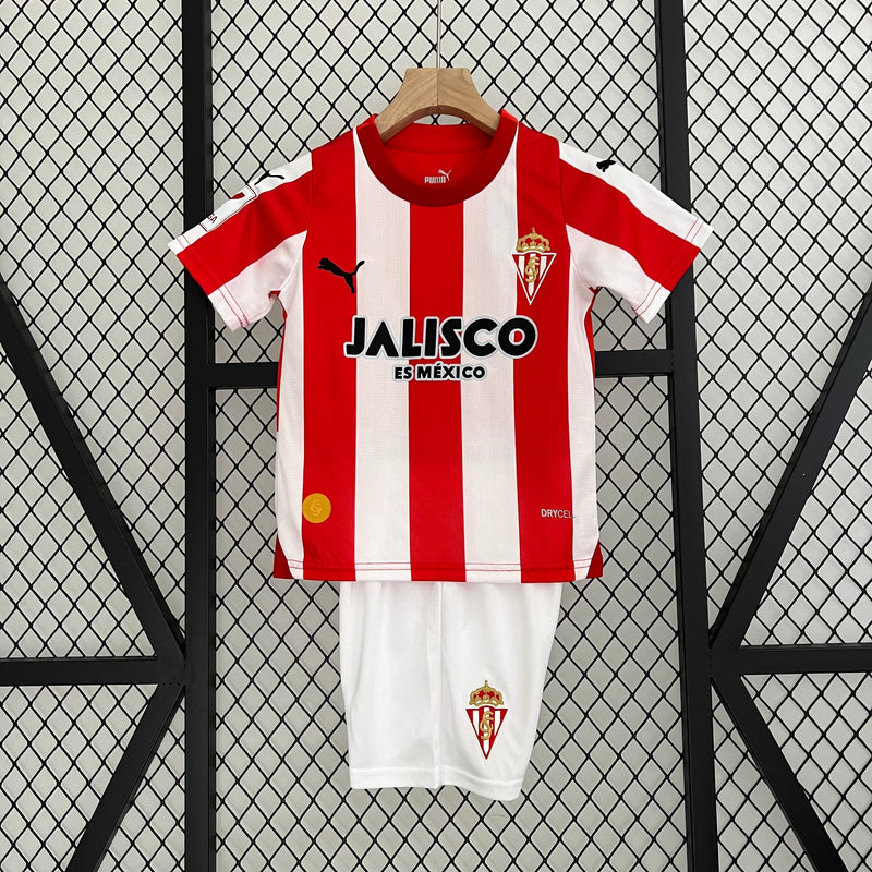 CAMISETA S GIJÓN I 23/24 CONJUNTO INFANTIL