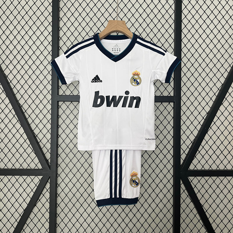 CAMISETA REAL MADRID I 12/13 CONJUNTO INFANTIL (RETRO)