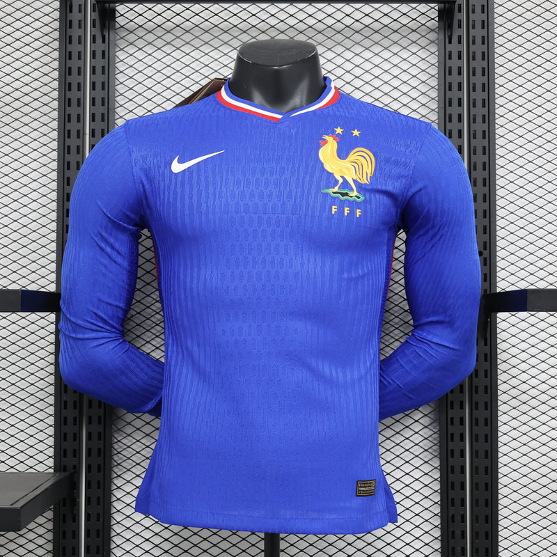 CAMISETA FRANCIA I MANGA LARGA EURO 2024 HOMBRE (VERSIÓN JUGADOR)